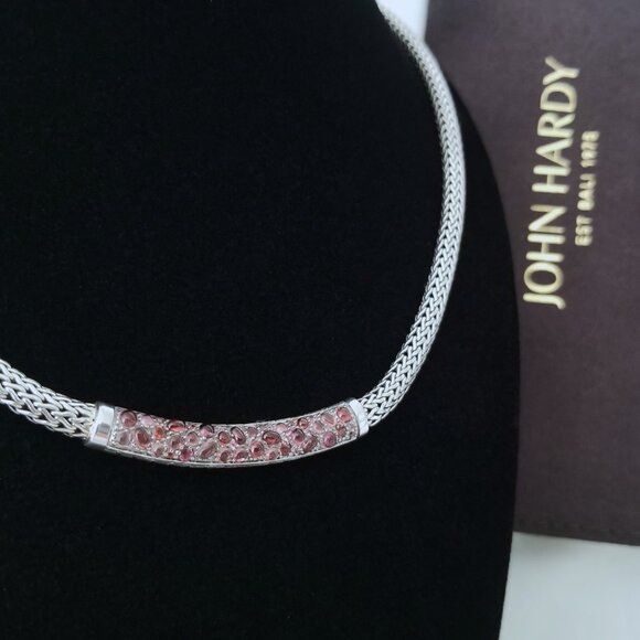 SOLD - JOHN HARDY *RARE* Raspberry Lava Tourmaline Necklace - 18" - New! $1495 - Picture 7 of 8